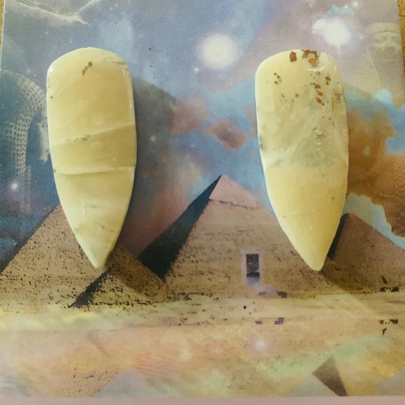 Faux Crystal Dagger Earrings - Picture 3 of 4